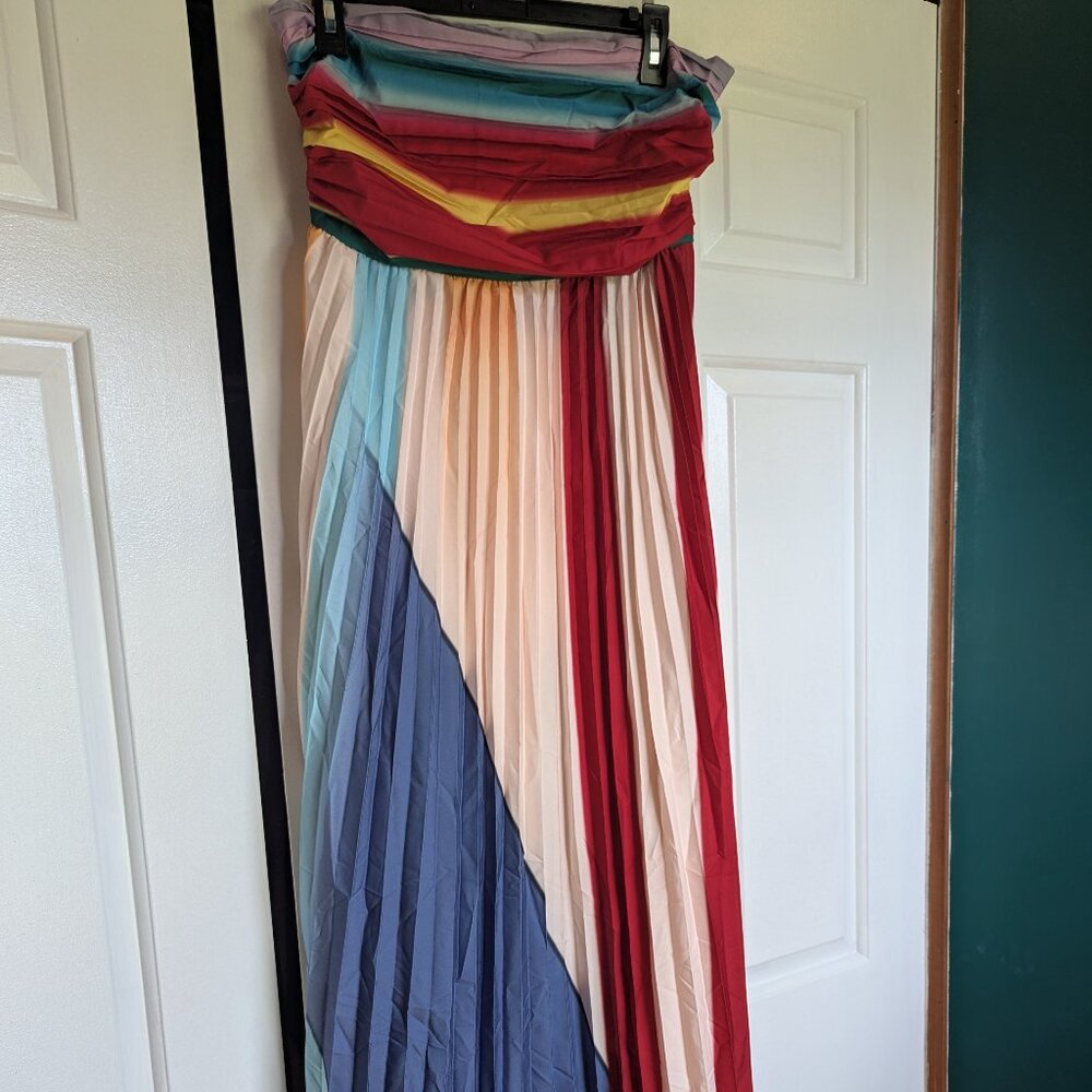 Fresh North multi-colored maxi dress (size L)